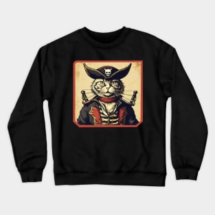 Cat pirate Crewneck Sweatshirt